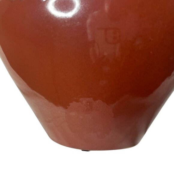 Southwestern Style Ceramic Bulb Vase Drip Glazed Decorative Retro Home Decor - Picture 6 of 6